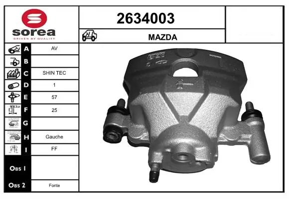 Brake Caliper 2634003