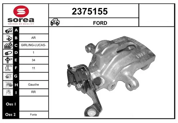 Brake Caliper 2375155