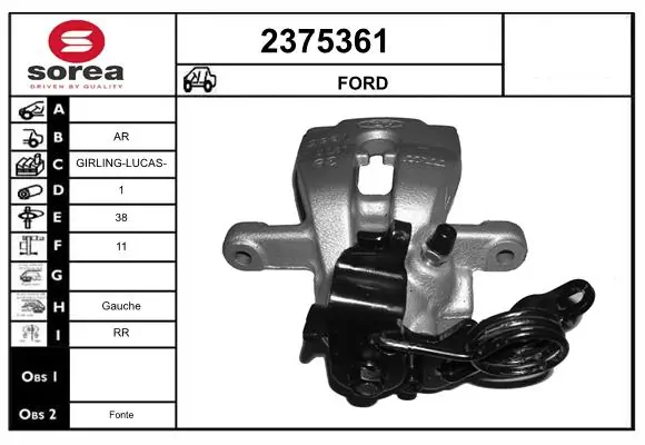 Brake Caliper 2375361
