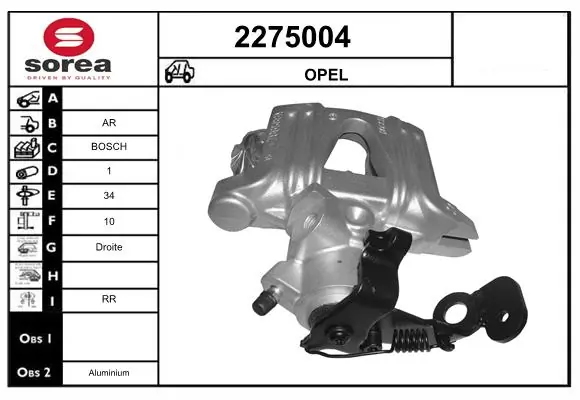 Brake Caliper 2275004