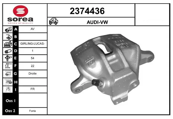 Brake Caliper 2374436