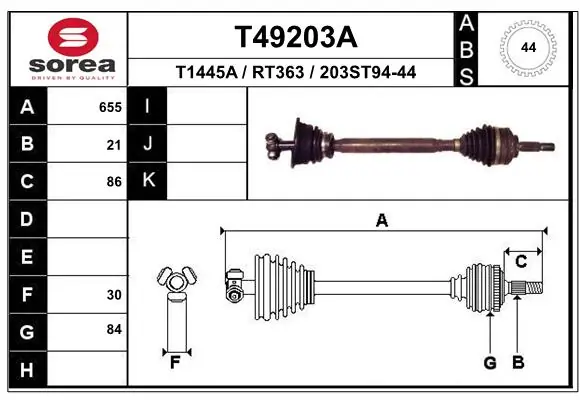 Drive Shaft T49203A