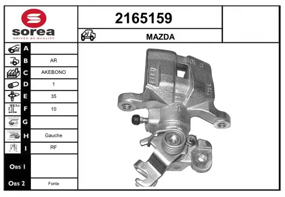 Brake Caliper 2165159