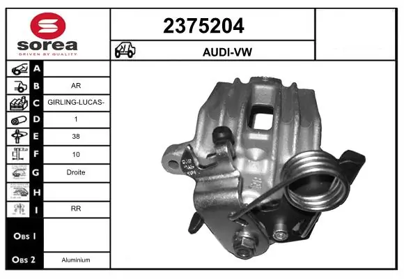 Brake Caliper 2375204