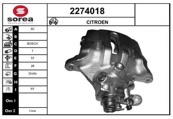 Brake Caliper 2274018
