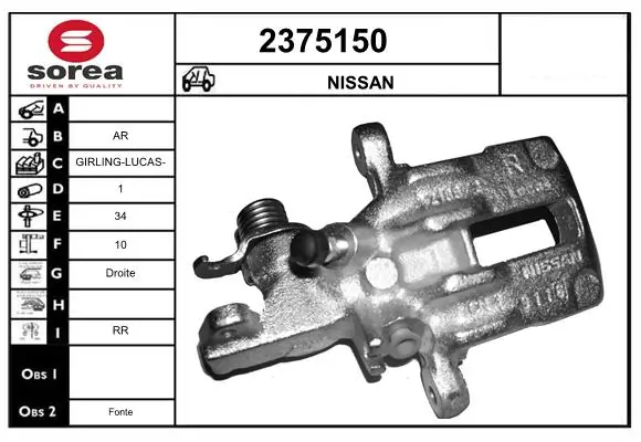 Brake Caliper 2375150