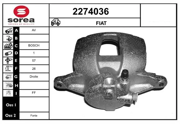 Brake Caliper 2274036