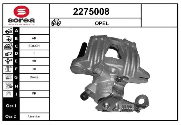 Brake Caliper 2275008