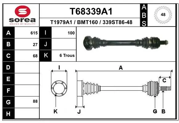 Drive Shaft T68339A1