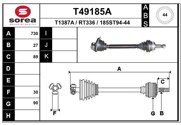 Drive Shaft T49185A