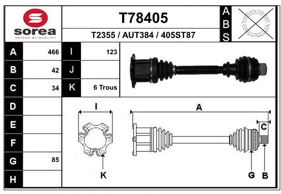 Drive Shaft T78405