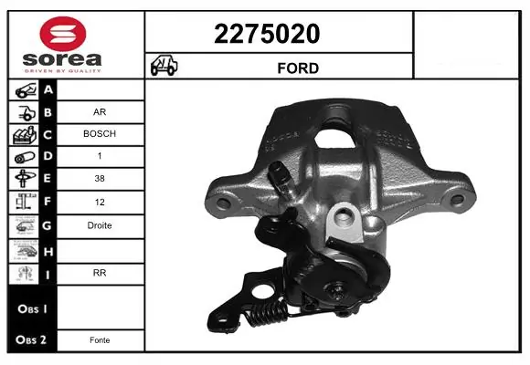 Brake Caliper 2275020