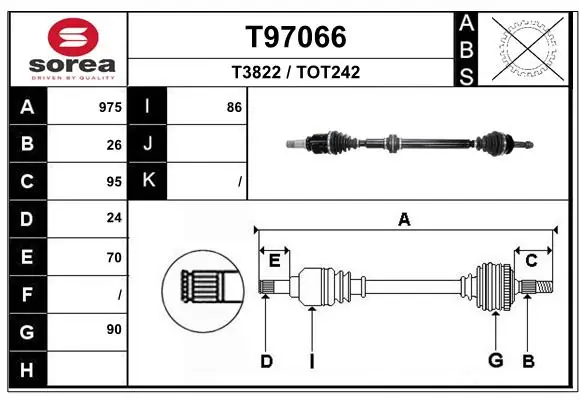 Drive Shaft T97066