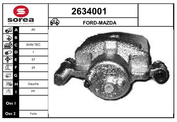 Brake Caliper 2634001