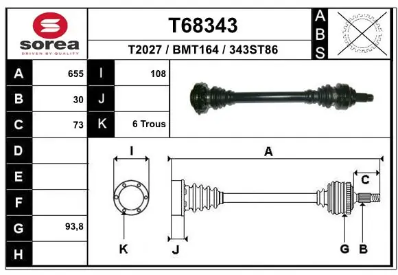 Drive Shaft T68343