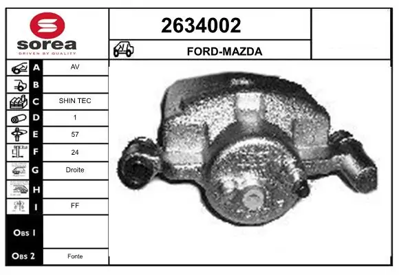 Brake Caliper 2634002