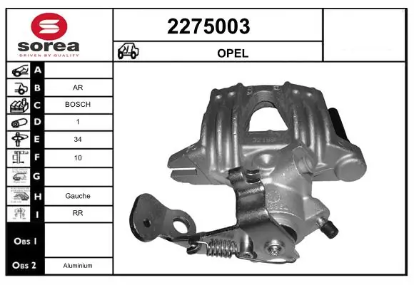 Brake Caliper 2275003