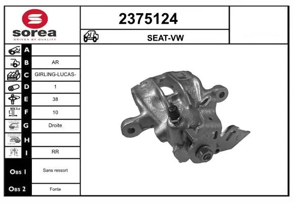 Brake Caliper 2375124