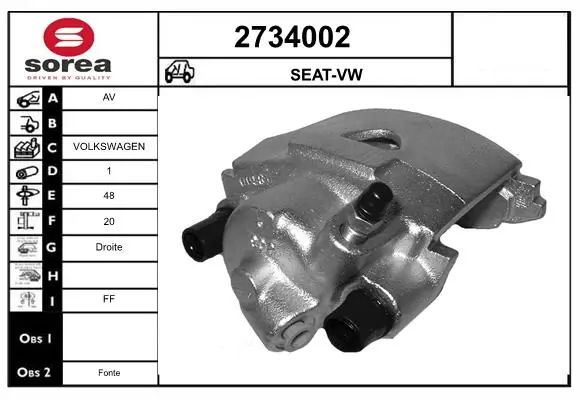 Brake Caliper 2734002