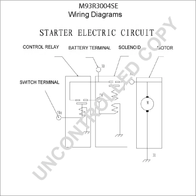 BOM-Prestolite M93R3004SE Starter