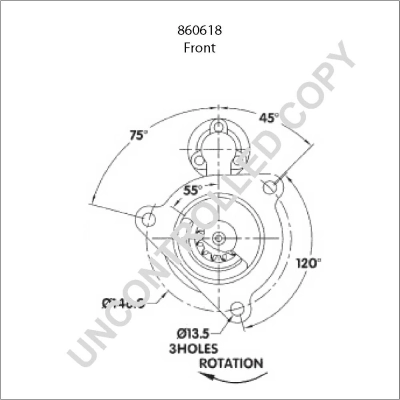 BOM-Prestolite 860618 Starter
