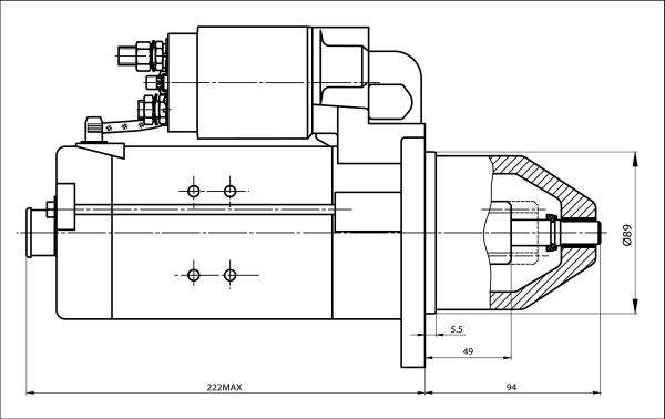 BOM-Prestolite 861036 Starter