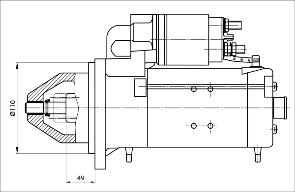 BOM-Prestolite 861040 Starter