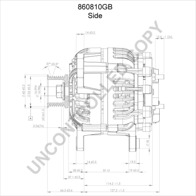BOM-Prestolite 860810GB Alternator
