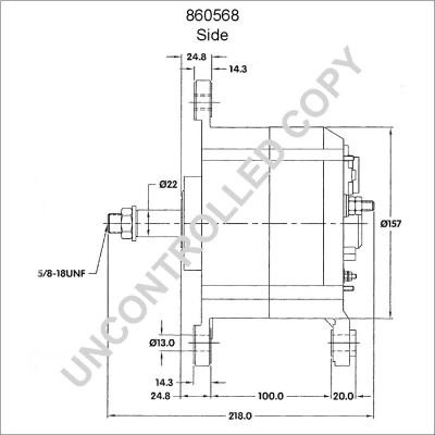 BOM-Prestolite 860568 Alternator