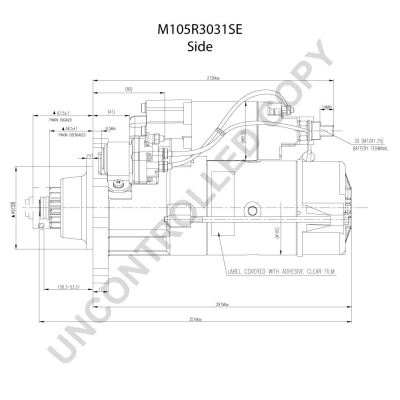 BOM-Prestolite M105R3031SE Starter