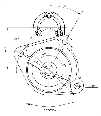 BOM-Prestolite 861036 Starter