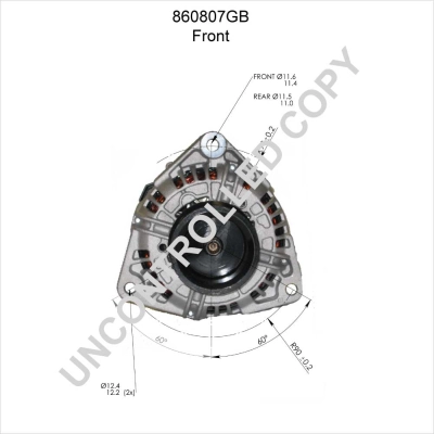 BOM-Prestolite 860807GB Alternator