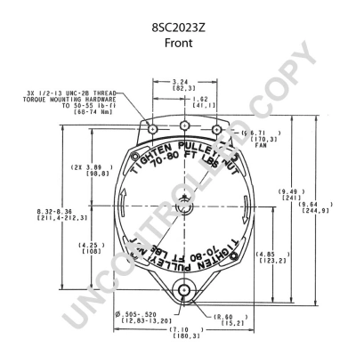 BOM-Prestolite 8SC2023Z Alternator