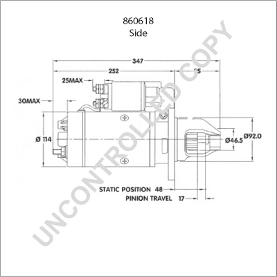 BOM-Prestolite 860618 Starter
