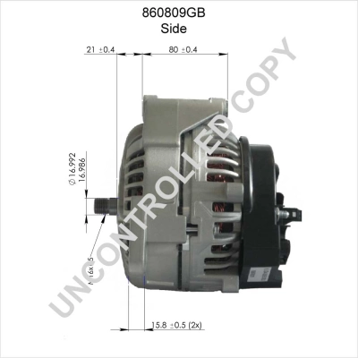 BOM-Prestolite 860809GB Alternator