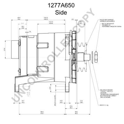 BOM-Prestolite 1277A650 Alternator