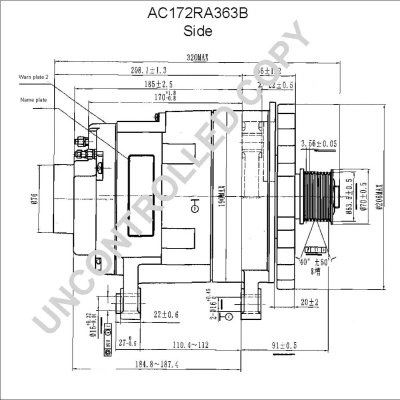 BOM-Prestolite AC172RA363B Alternator