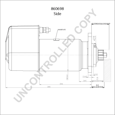 BOM-Prestolite 860698GB Starter