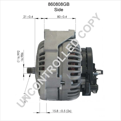 BOM-Prestolite 860808GB Alternator