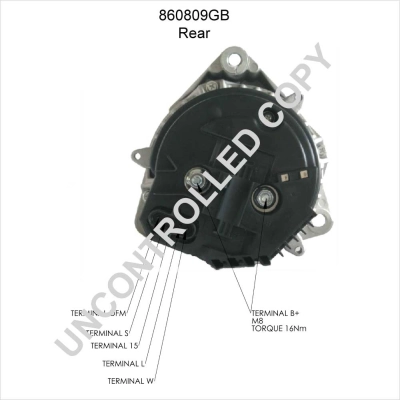 BOM-Prestolite 860809GB Alternator