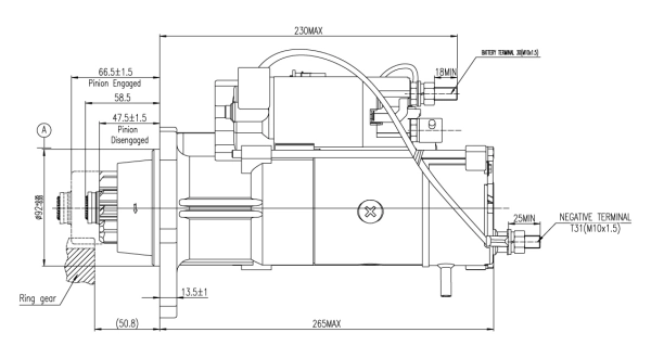 BOM-Prestolite M90R3547SE Starter