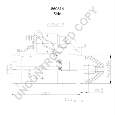 BOM-Prestolite 860814 Starter