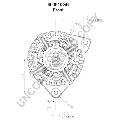 BOM-Prestolite 860810GB Alternator