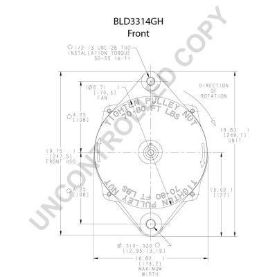 BOM-Prestolite BLD3314GH Alternator