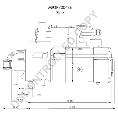 BOM-Prestolite M93R3004SE Starter