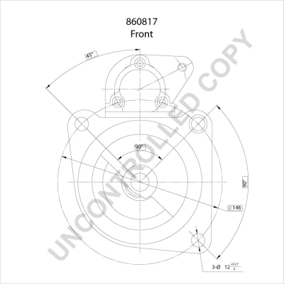 BOM-Prestolite 860817 Starter