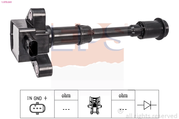 Ignition Coil Made in Italy - OE Equivalent 1.970.561