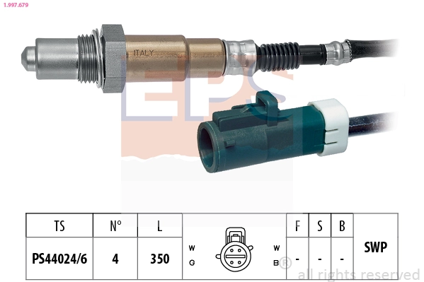 Oxygen Sensor Made in Italy - OE Equivalent 1.997.679
