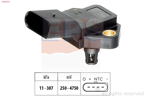 Air Pressure Sensor, altitude adaption Made in Italy - OE Equivalent 1.993.075