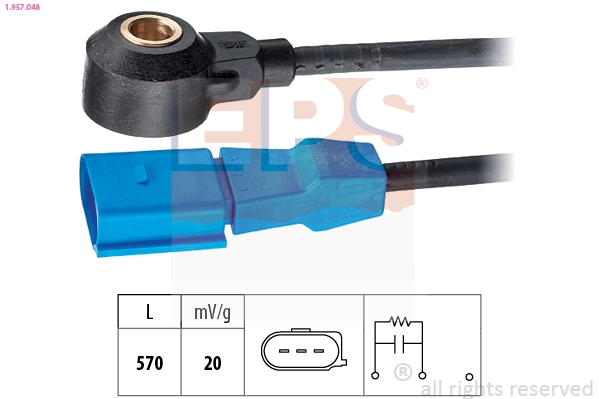 Knock Sensor Made in Italy - OE Equivalent 1.957.048